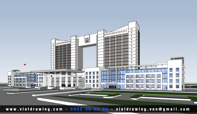 SU-011: Sketchup exterior vol.6 (Office Building)