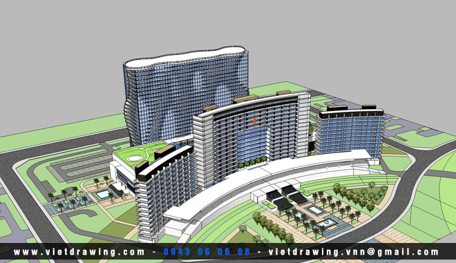 SU-011: Sketchup exterior vol.6 (Office Building)