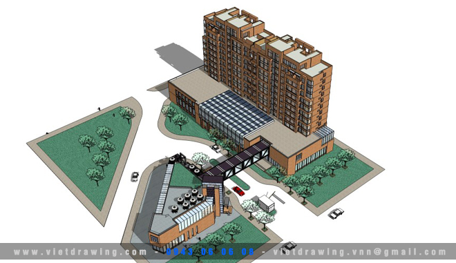 SU-025 Sketchup exterior vol.18 (Apartment Buildings 3)