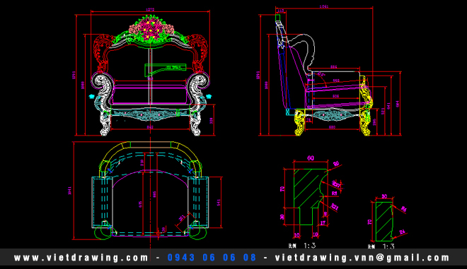 CADI-012: CAD CLASSIC FURNITURE – VOL.1