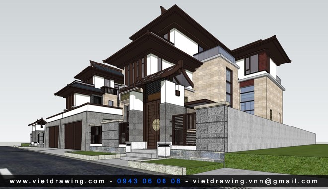 SU049 – SKETCHUP EXTERIOR VOL.29 (VILLAS 04)