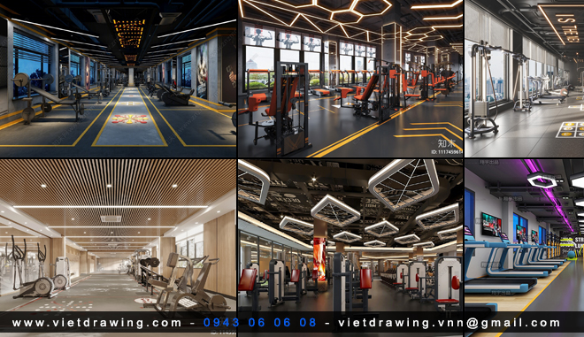 M0132 – GYMS 3D INTERIOR COLLECTION VOL.1 (VRAY) 2024