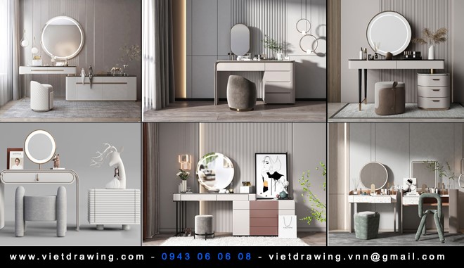 SU0101 – SKETCHUP DRESSING TABLE VOL.2