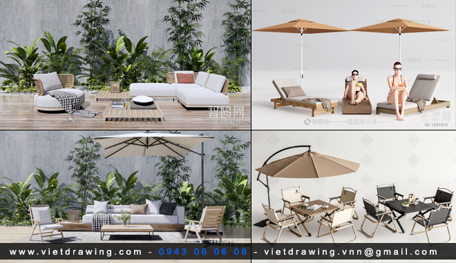 SU0114 – SKETCHUP OUTDOOR FURNITURE VOL.1