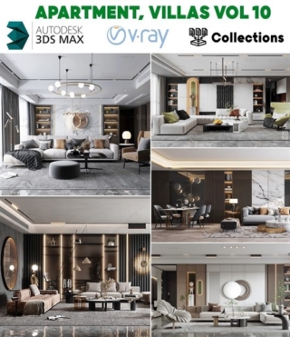 3D010 – APARTMENT, VILLAS VOL.10