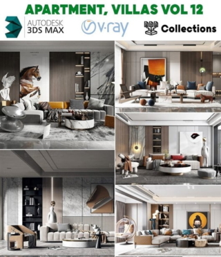 3D012 – APARTMENT, VILLAS VOL.12