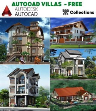 AUTOCAD VILLAS FREE 02