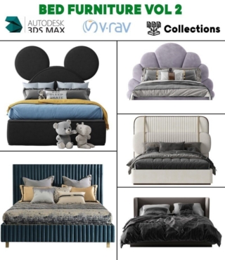 3D082 – BED FURNITURE VOL.2