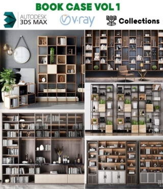 3D079 – BOOK CASE FURNITURE VOL.1