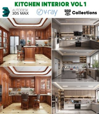3D036 – KITCHEN INTERIOR VOL.1