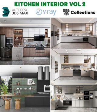 3D037 – KITCHEN INTERIOR VOL.2