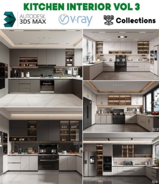 3D038 – KITCHEN INTERIOR VOL.3