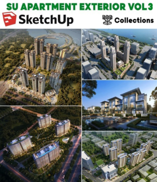 SU048 – SKETCHUP APARTMENT EXTERIOR VOL.3