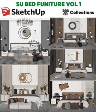 SK01 – SKETCHUP BED FUNITURE VOL.1