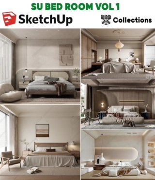 SK016 – SKETCHUP BEDROOM VOL.1