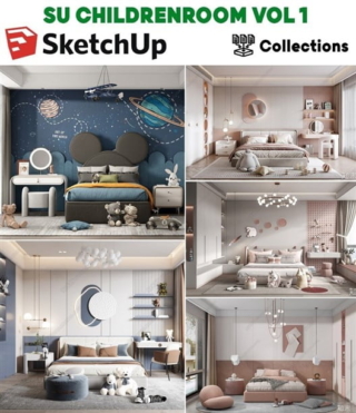 SK015 – SKETCHUP CHILDREN ROOM VOL.1