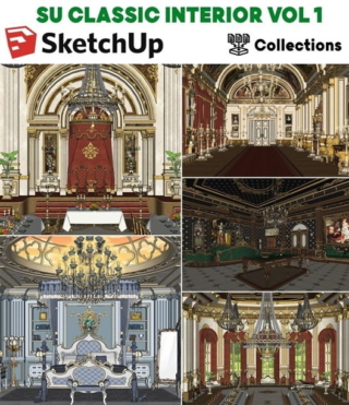 SK025 – SKETCHUP CLASSIC INTERIOR VOL.1
