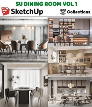 SK013 – SKETCHUP DINING ROOM VOL.1