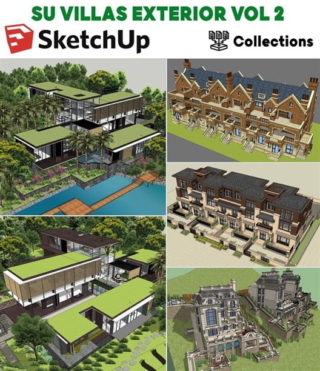 SK019 – SKETCHUP VILLAS EXTERIOR VOL.2