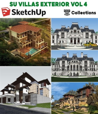 SU049 – SKETCHUP VILLAS EXTERIOR VOL.4