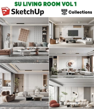 SK010 – SKETCHUP LIVING ROOM VOL.1