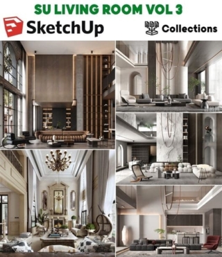 SK026 – SKETCHUP LIVING ROOM VOL.3