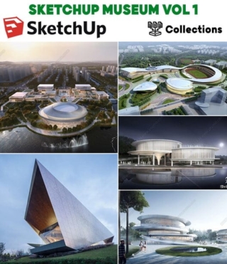 SU087 – SKETCHUP MUSEUM EXTERIOR VOL.1
