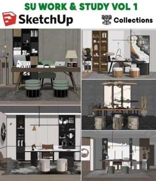 SK012 – SKETCHUP WORK & STUDY VOL.1