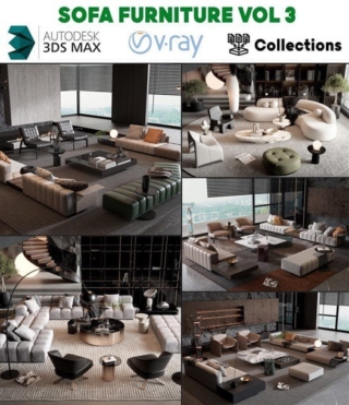 3D089 – SOFA FURNITURE VOL.3