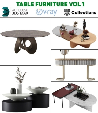 3D085 – TABLE FURNITURE VOL.1