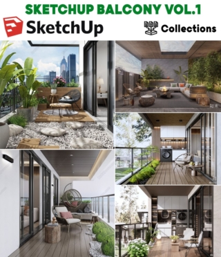 SU096 – SKETCHUP BALCONY VOL.1