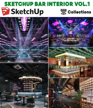 SU097 – SKETCHUP BAR INTERIOR VOL.1