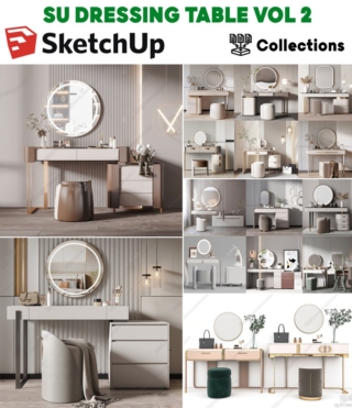 SU0101 – SKETCHUP DRESSING TABLE VOL.2