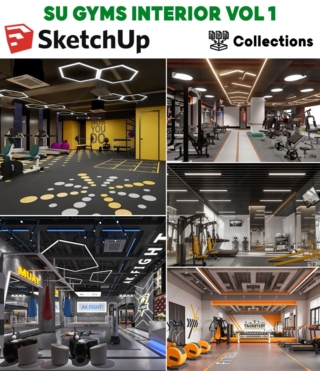 SU0102 – SKETCHUP GYMS INTERIOR VOL.1
