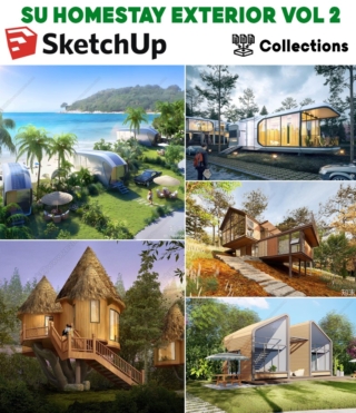 SU0103 – SKETCHUP HOMESTAY EXTERIOR VOL.2