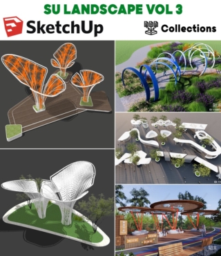 SU0105 – SKETCHUP LANDSCAPE VOL.8