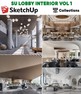 SU0106 – SKETCHUP LOBBY INTERIOR VOL.1