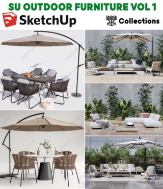 SU0114 – SKETCHUP OUTDOOR FURNITURE VOL.1