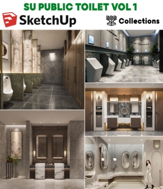 SU0118 – SKETCHUP PUBLIC TOILET VOL.1
