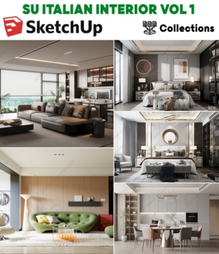 SU0124 – SKETCHUP ITALIAN INTERIOR VOL.1
