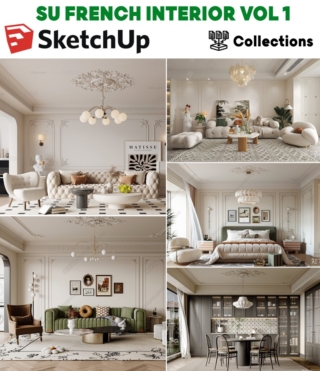 SU0125 – SKETCHUP FRENCH INTERIOR VOL.1
