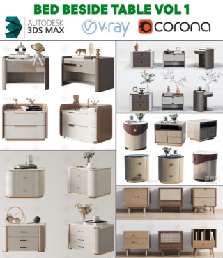3D101 – BED BESIDE TABLE VOL.1