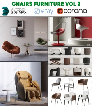 3D104 – CHAIRS FURNITURE VOL.2