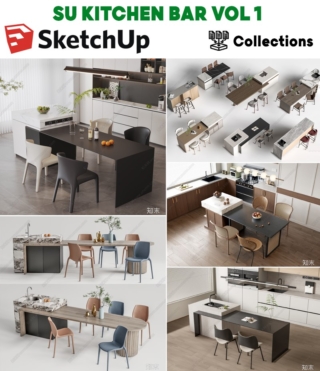 SK035 – SKETCHUP KITCHEN BAR VOL.1