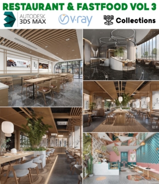 M0166 – 3D RESTAURANT & FASTFOOD INTERIOR VOL.3