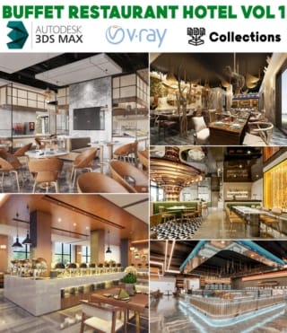 M0170 – 3D BUFFET RESTAURANT HOTEL VOL.1