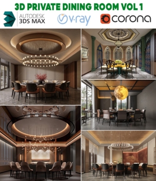 M0182 – 3D PRIVATE DINING ROOM VOL.1