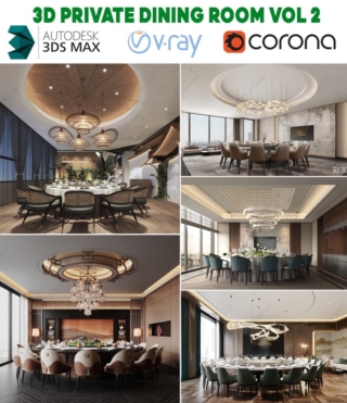 M0184 – 3D PRIVATE DINING ROOM VOL.2