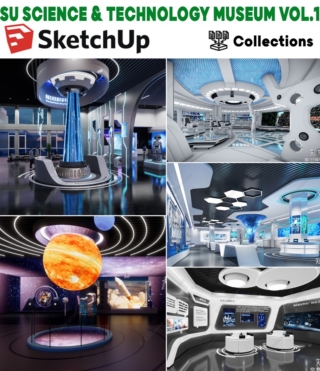 SK046 – SKETCHUP SCIENCE & TECHNOLOGY MUSEUM VOL.1