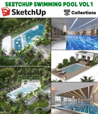 SK074 – SKETCHUP SWIMMING POOL VOL.1